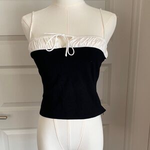 Reformation Black and White Tank Top